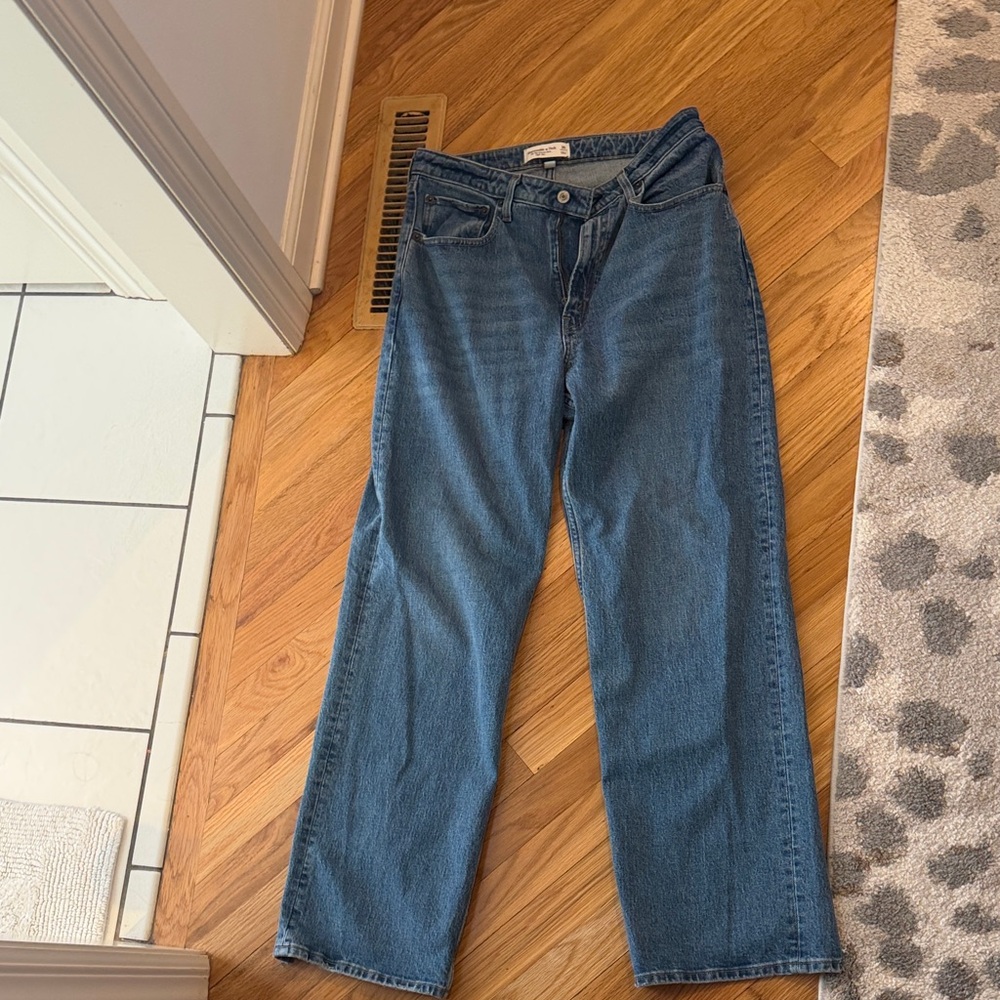 Abercrombie & Fitch Blue Straight Leg Jeans